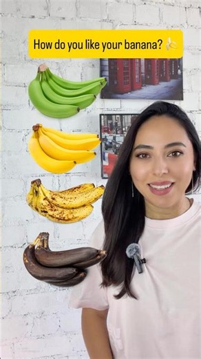 How do you like your banana? 🍌 #learnenglish #vocabulary #english #pronunciation #englishwithmarina
