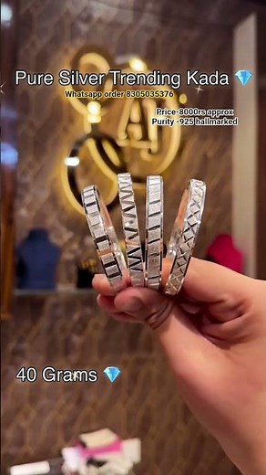 Silver kada design for men | silver kada design for ladies| silver kada for men with price #kada