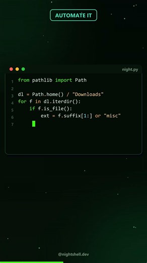Python cleans your Downloads folder 🤖