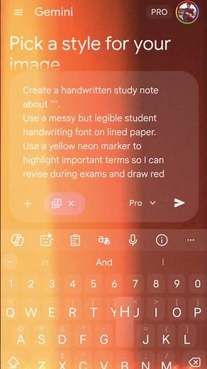 Hand written notes for students