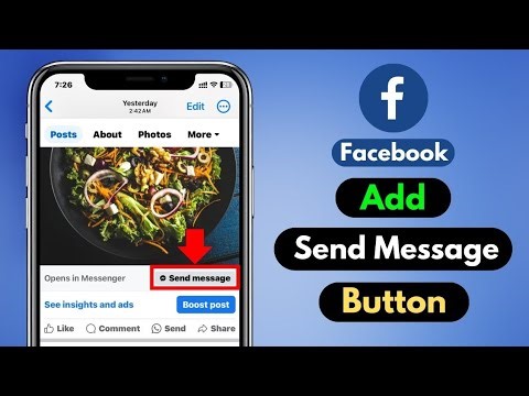 How to Add Send Massage Button On Facebook Posts