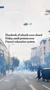 Student Unrest Rattles France as Hundreds of Schools Shut