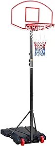 Kids Adjustable Basketball Hoop Outdoor 7ft Portable Basketball Hoop Goals System in Backyard Gym Family Easy to Move Indoor or Outdoor