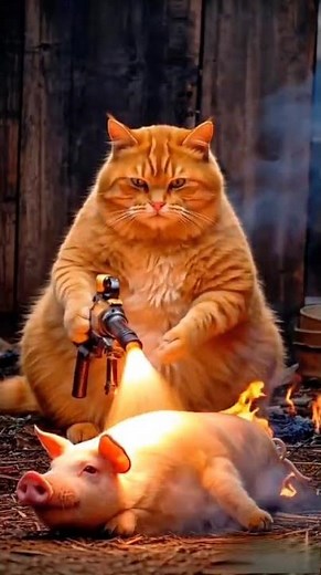 When a Cartoon Cat Steals the Show 😻 | 2D Animation #Shorts#cartoon #viral