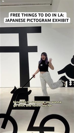 FREE things to do in LA: JAPANESE PICTOGRAM exhibit! 📍Japan House, Hollywood Los Angeles