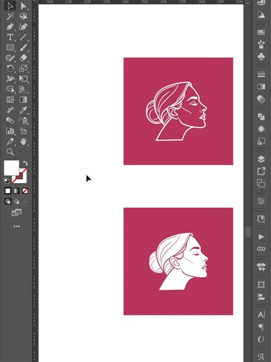 Cara mudah invert color pada objek/ilustrasi menggunakan tool patfinder ✨💯 #fypindonesia #tutorial #desainergrafis #tips #adobeillustrator
