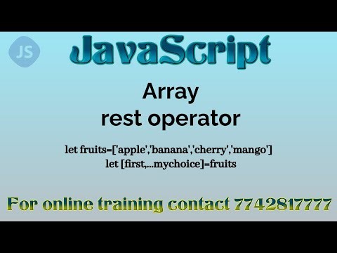 JavaScript Array Rest Operator for Beginners: Simplifying Array Handling