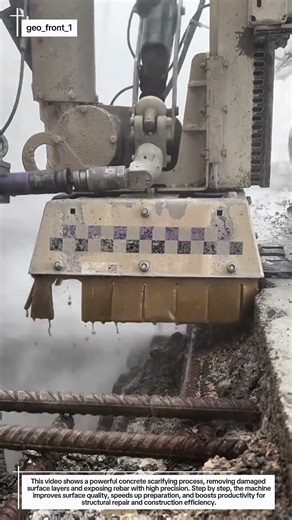 Precision Concrete Scarifying & Rebar Exposure | Heavy-Duty Surface Prep in Action