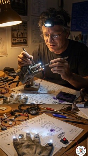 2 LED Finger Light Gloves,