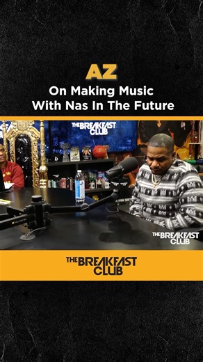#AZ speaks on NAS' longevity and how they might work together in the future! Shout out to #AZ (@quietazmoney ) for stopping by #TheBreakfastClub . Check out this full interview on @Youtube Now! https://youtu.be/8JkBXRthOME | Breakfast Club