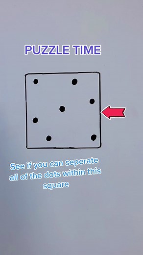 Drawing Puzzle: Separate the Dots with 3 Lines