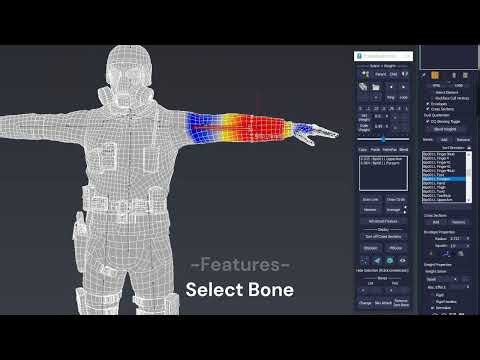 3ds max Script - P_SkinWeightTool