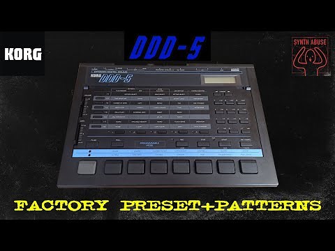 KORG DDD 5 - Factory Presets + Patterns [Manual + Free Download Samples]