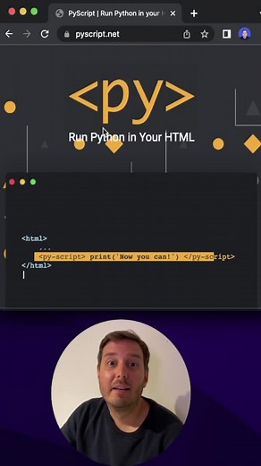 Run python in HTML with Pyscript! #artificialintelligence #deeplearning #machinelearning #speechrecognition #python #pyscript #HTML