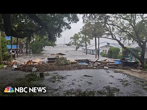 Videos show flooding, hurricane winds in Florida as Idalia makes landfall
