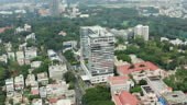 day time bangalore city high aerial panorama 4k india