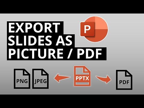 How to SAVE a SINGLE PowerPoint SLIDE (as PNG/JPEG or PDF)