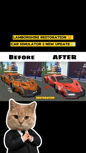 Lamborghini Restoration 🤩 | car simulator 2 new year update | #carsimulator2 #shorts