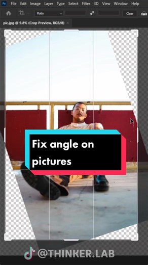 Correct angle on photos with #photoshop #photoshoptricks #photoshopper #phototrick