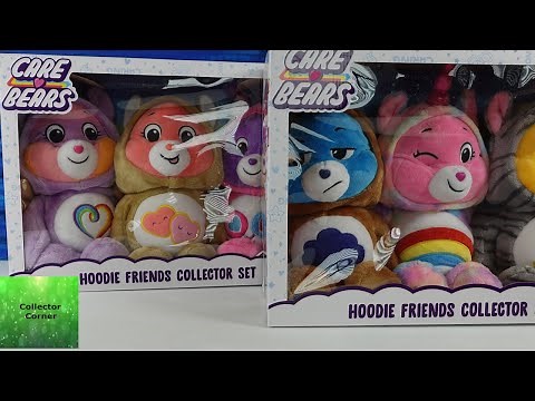 Care Bears Hoodie Friends Plush Collector Set Unboxing Review | CollectorCorner