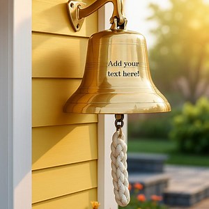 Personalized Engraved Brass Bell - Custom Antique Bell for - Engraved School Wall Hanging Bell Indoor - Brass Nautical Bell for Home Decor - Etsy