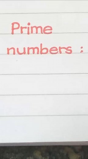 Understand the prime numbers! #maths #shortsfeed