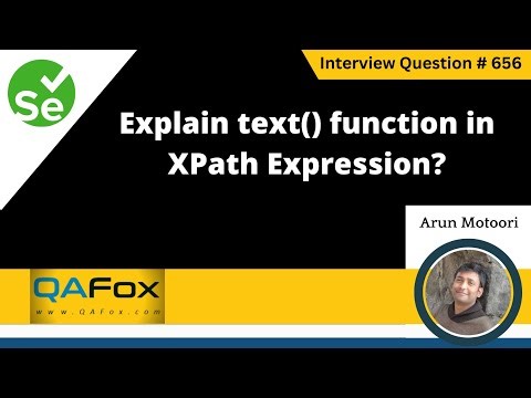 Explain text() function in XPath Expression (Selenium Interview Question #656)