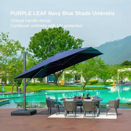PURPLE LEAF Heavy Duty Cantilever Umbrella: Tailored for your outdoor life.