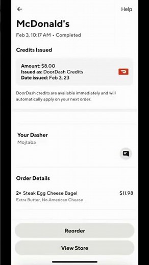 FULL REFUND on your DOORDASH order every time
