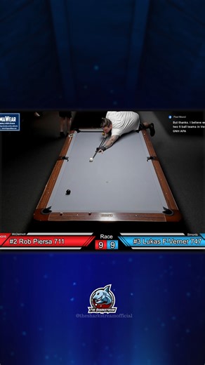 Full table draw for position on the #9ball | The Sharkstream