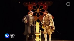 Before Wednesday’s performance of Maria Stuarda, Channel 10 News joined us at the Athenaeum to present their weather segments. We gave them a sneak peek of the opera, including some stunning performances by Eleanor Greenwood and Eddie Muliaumaseali’i, and an interview our wonderful director Suzanne Chaundy. Thank you Jayde Cotic favorite girl weather reporter and 10 News Melbourne for promoting opera to your audience, and to Fuller PR for setting up the opportunity. Extra special thanks goes to 