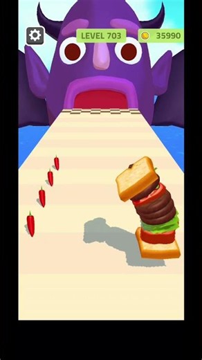 Sandwich runner🍎❤️‍🔥New Update level 703 #sandwichrunner#gaming#shorts #viral#dtoxyash
