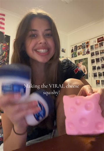 Making the VIRAL cheese squishy with Vaseline! #cheesesquishy #vaseline #squeezeluck #sheincheese #needoh