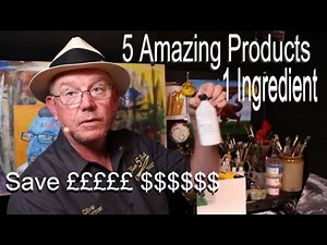 5 Amazing things to make with PVA Glue , Life Hacks | Acrylic painting|#clive5art