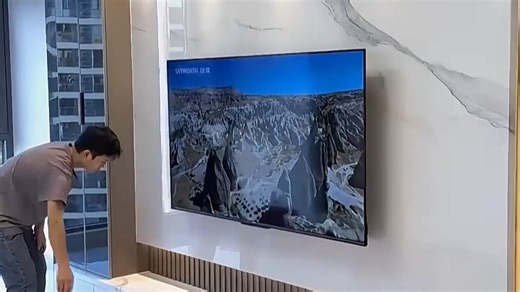 观影超爽！TCL大屏电视一键安装，官方自营全程服务