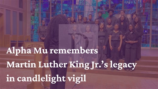 Alpha Mu remembers Martin Luther King Jr.’s legacy in candlelight vigil