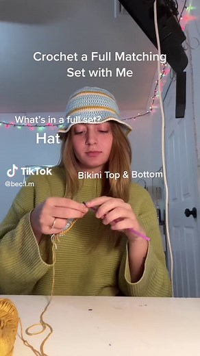 custom set to match a pair of jordans - love how it cane out! #crochet #crochetskirt #crochethat #crochetbuckethat #crochetbikini #crochettiktok #crochetset #matchingset