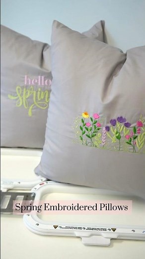Spring Embroidered Decor Pillows