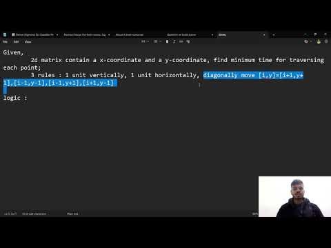 LeetCode Problem 1266 – Minimum Time Visiting All Points (12-01-2026) | Step-by-Step Explanation