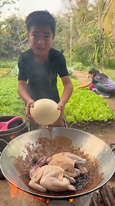 246K views · 3.6K reactions | Yummy Ostrich Egg cooking by little chef for family | Passion Food | Facebook