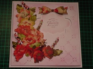 How to Make Anna Griffin Paper Decoupage Red Floral Card