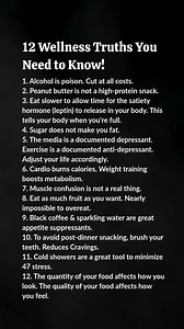 12 Wellness Truths You Need to Know! | Mesmerizing Words