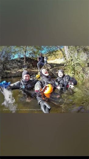 Cave diving in France is amazing, and this training platform for it is outstanding. Great atmosphere
