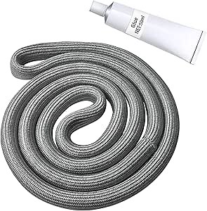 Upgraded W10906683 Dryer Door Seal Compatible with Whirlpool Kenmore Maytag Roper Dryer Door Gasket Replacement with Adhesive