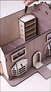 The #simpsons Mini #dollhouse 🏡Wooden Model #3dpuzzle with #porsche 🚗#lasercutting #3dmodel #3dpuzzles #woodenhouse #lasercut #plywood #modelhouse #atomstack #creatorally #assembly | Creatorally-Make Others Greater