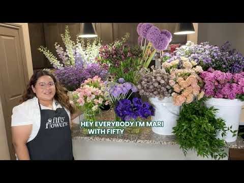 DIY Compote Flower Centerpiece Tutorial | Aura Indigo Palette