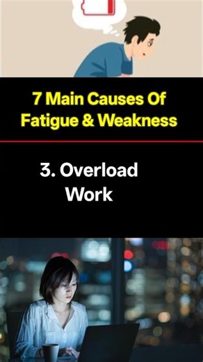 7 Main Causes Of Weakness & Fatigue . #weakness #fatigue