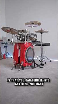One of the CRAZIEST drum sets I’ve ever played! 😱🥁🔥 #drums #drummer #drumming