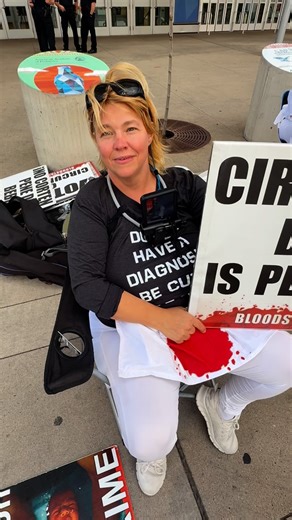 138 reactions · 353 comments | Why SpringChick Gwen stand with BloodStainedMen today at the American Academy of Pediatrics National Conference & Exhibition 2025 in Denver Colorado www.BloodStainedMen.com/Donate | Bloodstained Men & Their Friends | Facebook