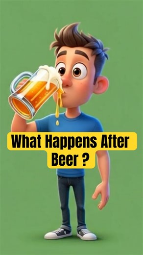 What Happens After Drinking Beer || Beer’s Impact in 50 Seconds: Brain, Liver, Gut